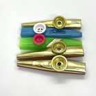 5 Vintage Kazoos Musical Instrument  Metal  Plastic  Advertising   Kazoo Co 