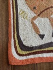 Vintage Evelyn Ackerman Mcm 1960s Handhooked Wall Hanging Tapestry Large