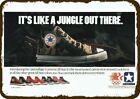1984 Converse Camo Shoes Vintage-look-edge     Decorative Replica Metal Sign    