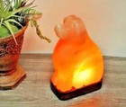 Natural Himalayan Pink Salt Dog Shape Lamp  Dimmer Switch Ionizer Lamp  8 Inch
