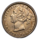 1890 20c Canada newfoundland Silver Twenty Cents - Km 4 - Sku-f3645