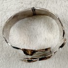 Gerardo Lopez Taxco Sterling Silver Hinged Cuff Bracelet 60g Mexico Vintage