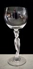 Bayel Crystal Venus Bacchante Wine Glass France Frosted Nude Figural Stem Goblet