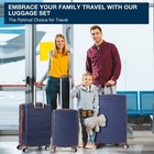 3pcs Hardside Luggage Set W tsa Lock Expandable Spinner Suitcase  20  24  28  