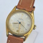 Vintage Rolex Oysterdate Precision Gold Plated Ref 6066 30mm Manual Watch