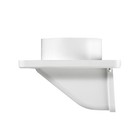 Lambro 143w 4  White Plastic Soffit Exhaust Dryer Vent With Damper 4  