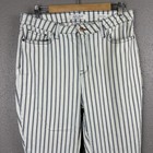 Judy Blue Jeans Womens High Waist Super Flare Bell Bottom Striped Pants Sz 15 32