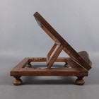 Antique Adjustable Wooden Table Stand Made In Italy Exhibition Xx Century