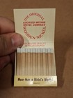 Vintage New unstruck The Original Wooden Nickel - Matchbook  Matchcover