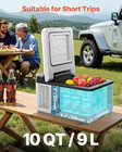 12v Car Refrigerator 10 Qt  Portable Mini Freezer With App Control  -4    To 68    