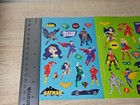  free Ship  40 Pcs Justice League Sticker Sheet Dc Comics Batman Superman Flash