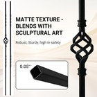 Belinova 10 Pack Wrought Iron Balusters 44 Hollow Staircase Balusters Swivel
