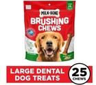 Milk-bone Brushing Chews Daily Dental Dog Treats Chicken Flavor Large  25 Count