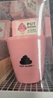Pink - Fun Put Down Coin Bank Piggy Bank Saving Box