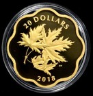 Canada  20 2018 Gold-plated Silver Proof  iconic Maple Leaves 