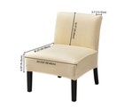 Armless Accent Chair Cover Stretch Slipper Chair Slipcover Protector Home Decor