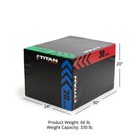 Titan Fitness Heavy Foam Plyometric Jump Box  20in 24in 30in  Pro-duty Foam Box