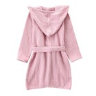 Organic Cotton Baby Bathrobe  Soft Toddler Boy girl Hooded Muslin Robe