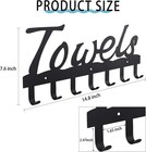 Bathroom Towel Rack For Wall Mount Towel Holder Hooks Towel Hanger For Bathroom