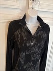 Smartwool Phd Half Zip Pullover Womens Medium Black Excellent Merino Wool Base