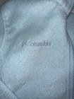 Columbia Youth 7 8 Blue Full Zip Fleece Jacket Solid Logo Long Sleeve