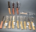 Lot Of 13 Wooden Handle Kitchen Tools Vegetable Peeler Cheese Slicer Server Set