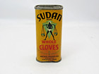 Vintage Sudan Brand Whole Cloves Spice Tin Wesco Foods Cincinnati Ohio