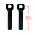 8 0  Tall Black Handlebar Risers 1 0    Clamp For Harley Flsts Cross Bones Bad Boy