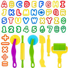 47pcs Playdough Tools Set Kids Letters Numbers Symbols Cutter  Diy Clay Toy