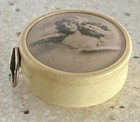 Vintage Antique Celluloid Tape Measure Sewing Kit Tool Cherub Angel Retractable
