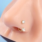Nose Rings Hoops Nose Studs For Women Surgical Steel Jewelry Silver Gold Black