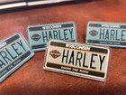 Harley Davidson License Plate Pin Vintage Hd Dealership Vest Badge Motorcycle
