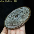 Chinese Phoenix Carving Dragon Ancient People Prink Toilette Mirror Collection