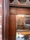 Victorian Antique Eastlake Walnut   Dresser  Mirror And Red Marble