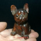 2 7 Inch Japanese Boxwood Hand Carved Dog Figure Statue Netsuke Collectable Gift