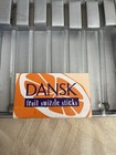 Nib Dansk Vintage Glass Fruit Stir Swizzle Sticks Set Of 6 New