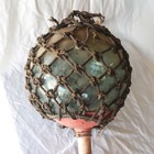 Vtg   Antique Japanese Glass Fishing Float Buoy Ball Large 12 9  Dia  Japan