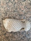 Large Ancient Chinese Natural Hetian White Jade Hand Carved  fish  Pendant