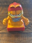 Collectible Vintage 1981 Playmates Garfield The Cat With Blue Cape Pullback Toy