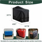 Engine Driven Welder Cover  Fits Bobcat 225 250 325  45 d X 24 w X 35 h Black
