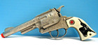 Vintage Texas Jr  10  Cap Gun With Red Star   Steer Head Ivory Grips By Hubley