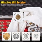 100pcs 31 5mm Assorted Coin Holders Cardboard Mylar Flips For Kenndy Half Dollar