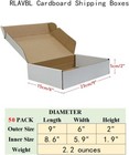 9x6x2 Shipping Boxes Set Of 50  White Small Corrugated Cardboard Box  Mailer Box