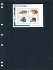 1 3 Off  6 25 Scott Value - 1982 Tanzania Famous Animals S s Films Cv Mnh Nh Umm