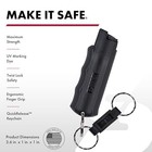 Sabre Pepper Spray Quick Release Keychain Self Defense Max Police Strength Uv