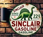 New Sinclair Gasoline Tin Metal Sign 8x8 Man Cave Garage Bar Game Room Dinousaur