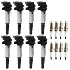 8x Ignition Coils   8x Spark Plugs Uf592 Fit Bmw X5 X6 550i 650i 750i 4 4l V8