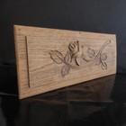 Vintage Handcrafted Wood Engraving Sculpture Art Nouveau D  cor Pn France N2893