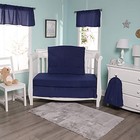 Blue 4 Pc Crib Bedding And Nursery Set By   Includes Baby Bed Quilt  Navy