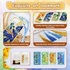 4pk Metal Bookmarks - Golden Tassel  Van Gogh monet Theme  Gift For Readers